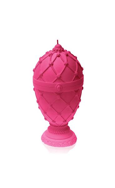 Świeca Candle Faberge Egg Big Dark Pink