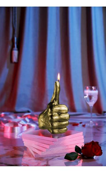 Świeca Candle Hand OK Classic Gold