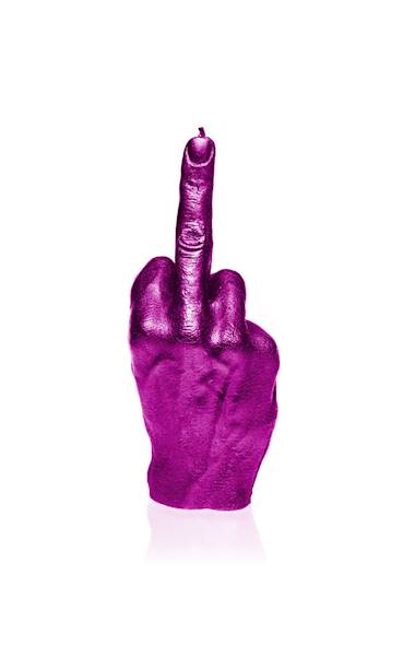 Świeca Candle Hand FCK Pink Metallic