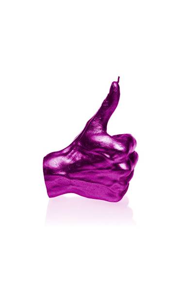 Świeca Candle Hand OK Pink Metallic