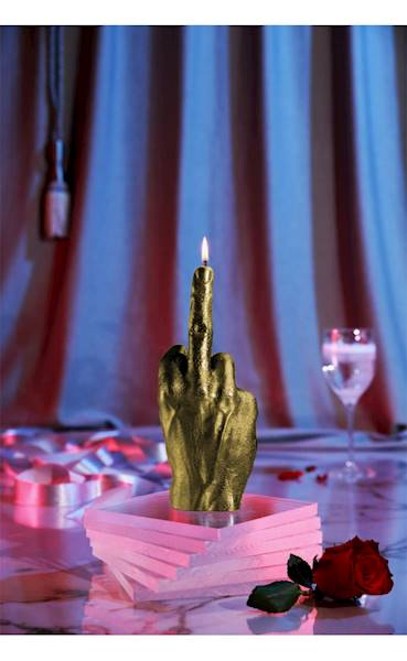 Świeca Candle Hand FCK Classic Gold