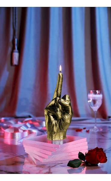 Świeca Candle Hand FCK Classic Gold