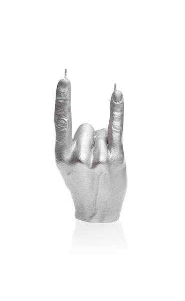 Świeca Candle Hand RCK Silver
