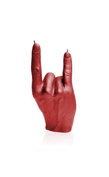 Świeca Candle Hand RCK Red