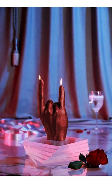Świeca Candle Hand RCK Red