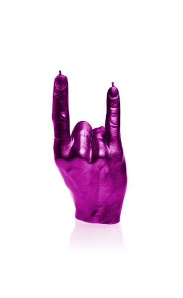 Świeca Candle Hand RCK Pink Metallic