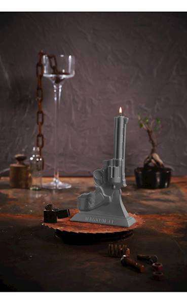 Świeca Candle Magnum Grey Matt