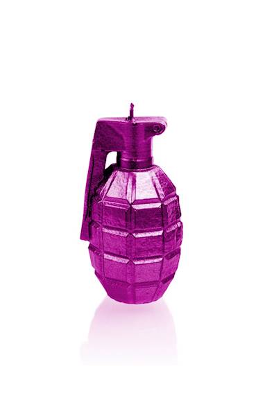 Świeca Candle Grenade Pink Metallic