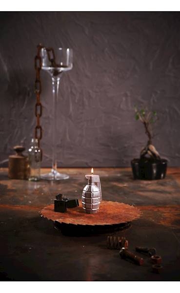 Świeca Candle Grenade Silver