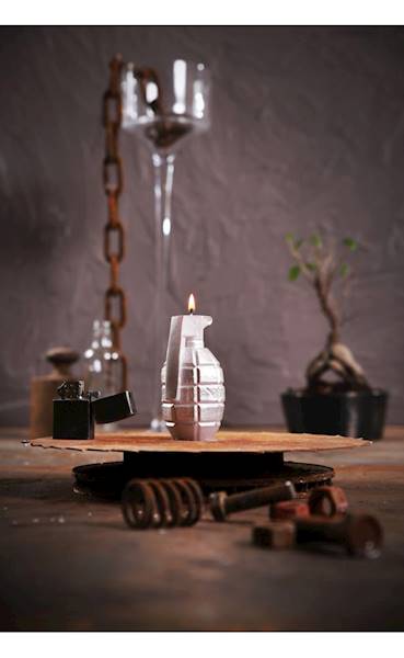 Świeca Candle Grenade Silver