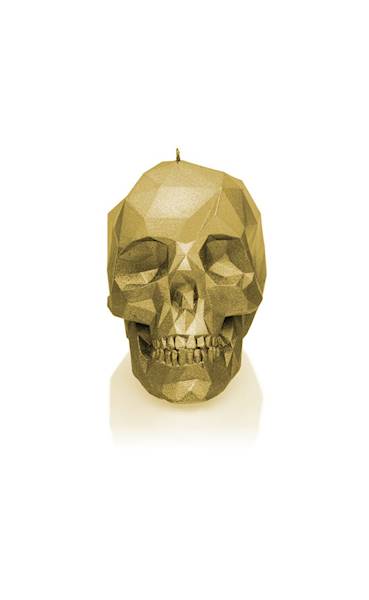 Świeca Candle Skull Classic Gold