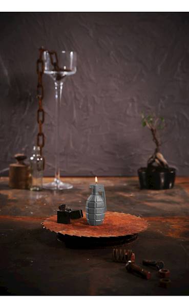Świeca Candle Grenade Grey Matt