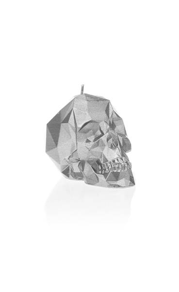 Świeca Candle Skull Small Silver