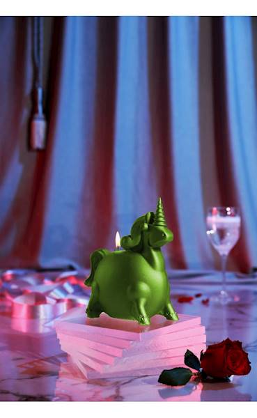 Świeca Candle Funny Unicorn Lime