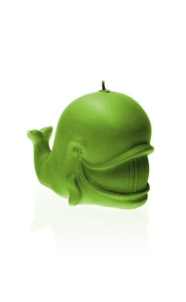 Świeca Candle Funny Whale Lime