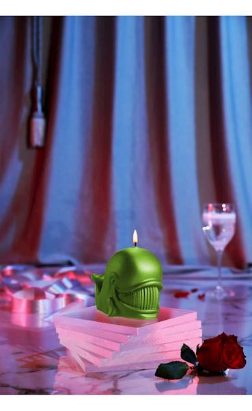 Świeca Candle Funny Whale Lime