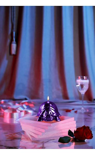 Świeca Candle Funny Hippo Violet Metallic