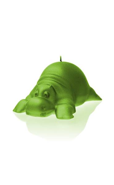 Świeca Candle Funny Hippo Lime