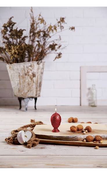 Świeca Candle Faberge Egg Small Red