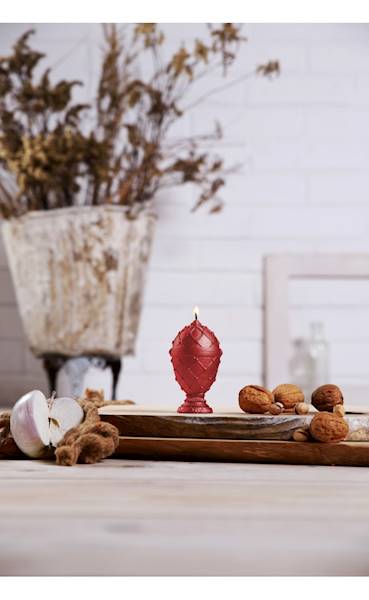 Świeca Candle Faberge Egg Small Red