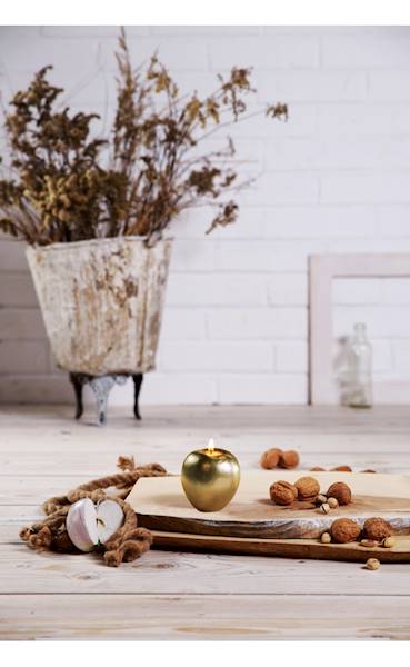 Świeca Candle Apple Classic Gold