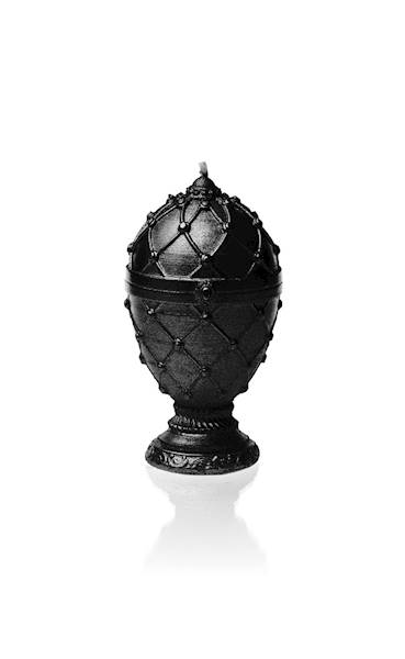 Świeca Candle Faberge Egg Small Black Metallic