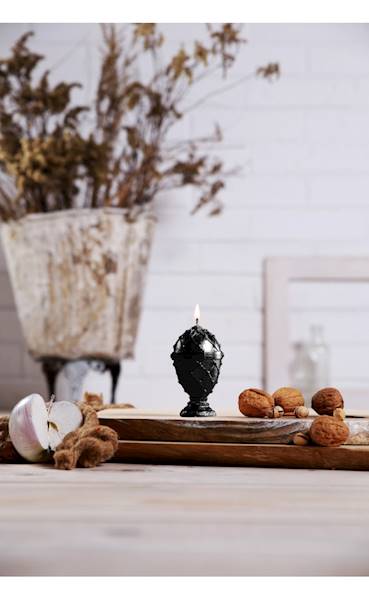 Świeca Candle Faberge Egg Small Black Metallic