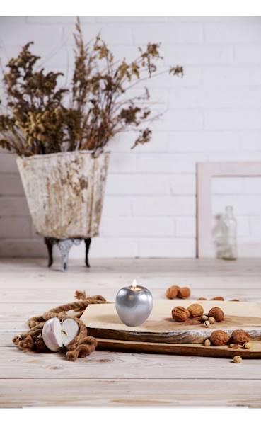 Świeca Candle Apple Silver