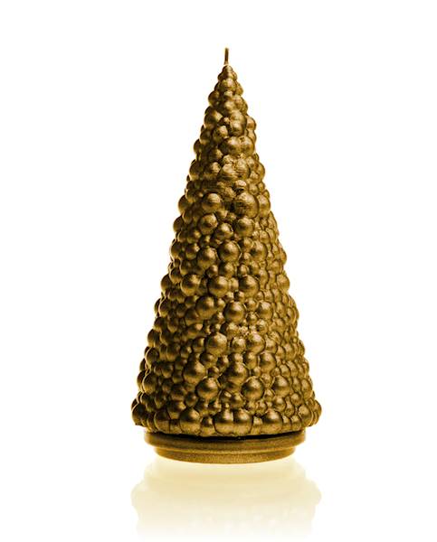 Świeca Candle Christmas Tree Classic Gold