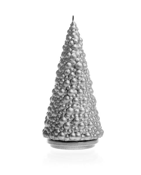 Świeca Candle Christmas Tree Silver