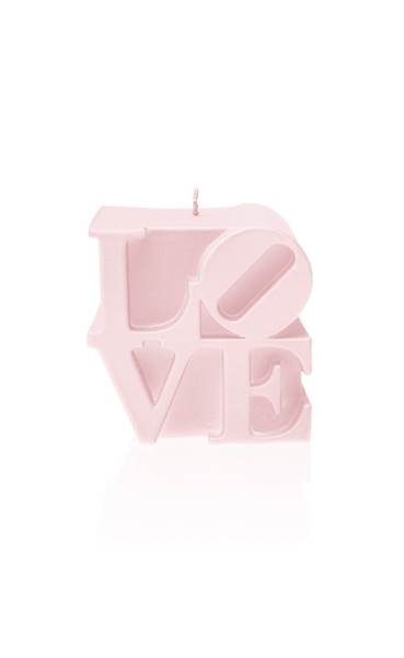 Świeca Candle Love Sign Light Pink