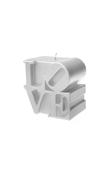Świeca Candle Love Sign Silver