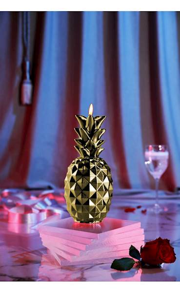 Świeca Candle Pineapple Classic Gold