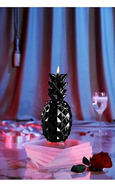 Świeca Candle Pineapple Black Metallic