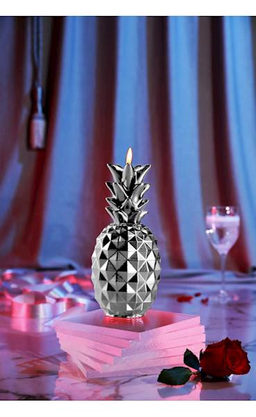 Świeca Candle Pineapple Silver