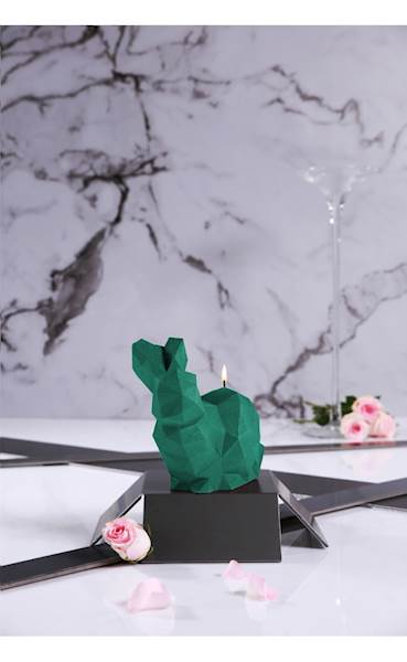 Świeca Candle Rabbit Big Turquoise