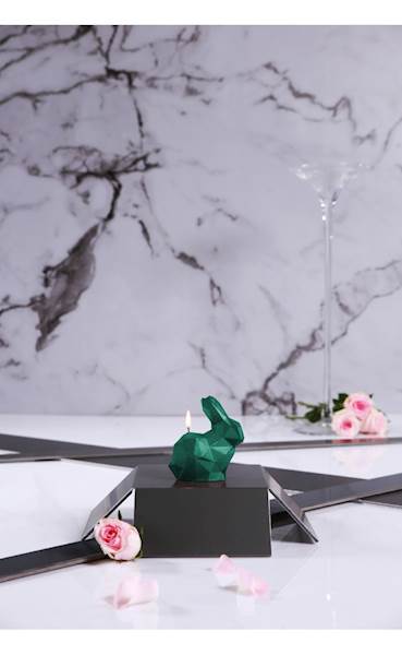 Świeca Candle Rabbit Small Turquoise