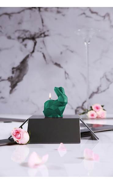 Świeca Candle Rabbit Small Turquoise