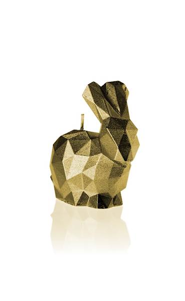 Świeca Candle Rabbit Small Classic Gold