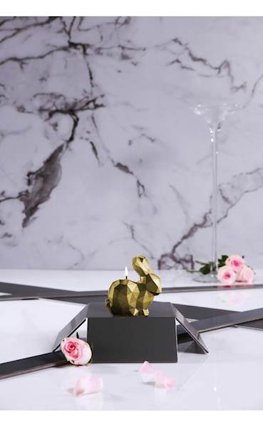 Świeca Candle Rabbit Small Classic Gold