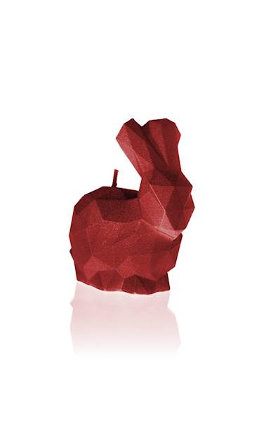 Świeca Candle Rabbit Small Red
