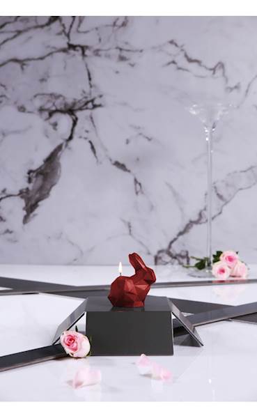 Świeca Candle Rabbit Small Red