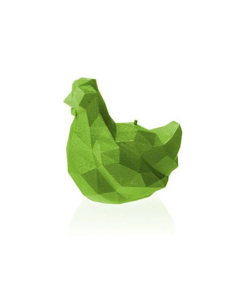 Świeca Candle Chicken Low Poly Small Lime