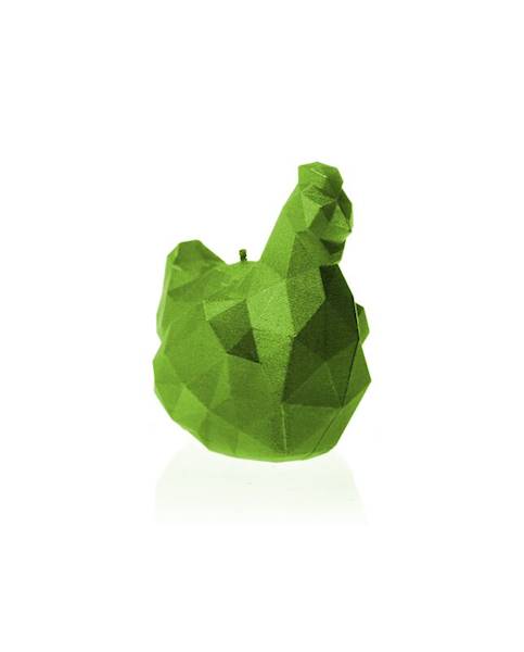 Świeca Candle Chicken Low Poly Small Lime