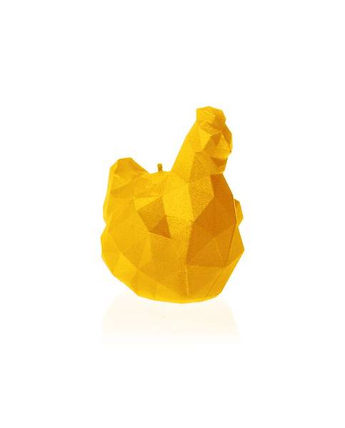 Świeca Candle Chicken Low Poly Small Yellow