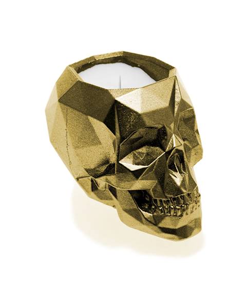 Świeca Candle Concrete Skull Classic Gold UWF