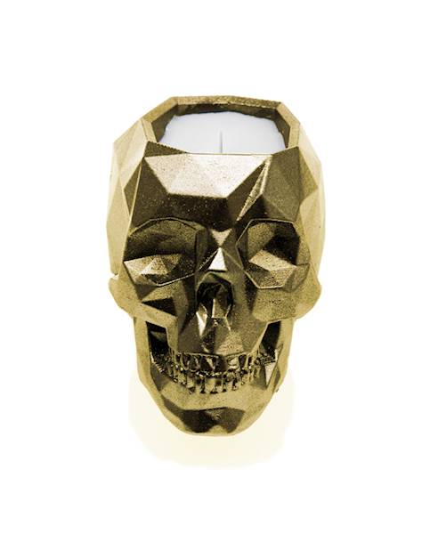 Świeca Candle Concrete Skull Classic Gold UWF