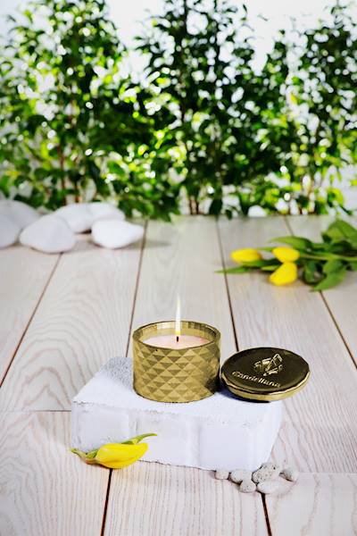 Świeca Candle Concrete Polly No 1 Classic Gold UWF