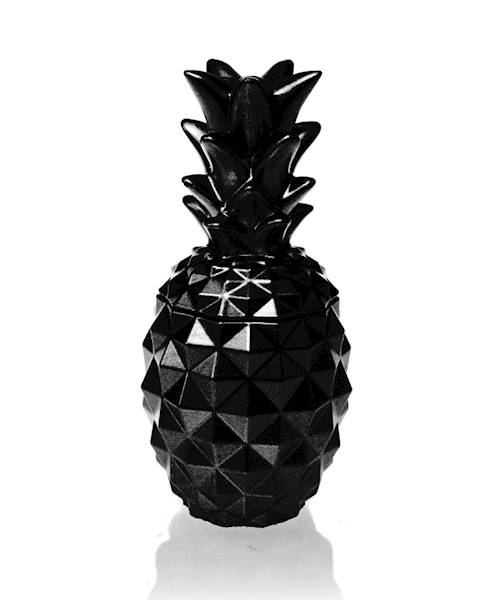 Świeca Candle Concrete Pineapple Black Metallic G