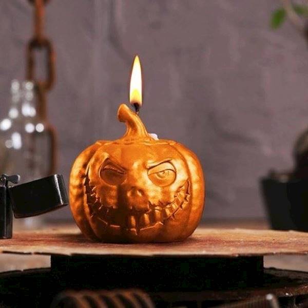 Świeca Candle Haloween Pumpkin Orange